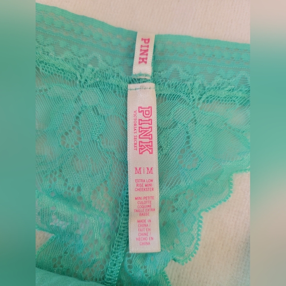 PINK Lace Thong Panty Set - Picture 11 of 12